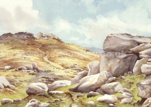 Belstone Tor, Dartmoor (Art Card)