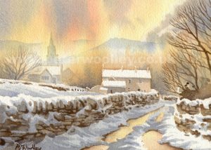 Winter in Edale (Art Card)