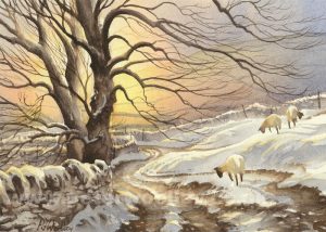 Winter Light on Kisdon Hill (Art Card)
