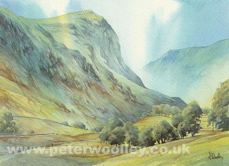St Sunday Crag, From Grisedale (Original Watercolour)