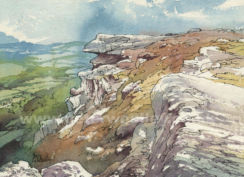 Curbar Edge (Original Watercolour)