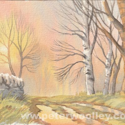 Misty Sunrise (Original Watercolour)