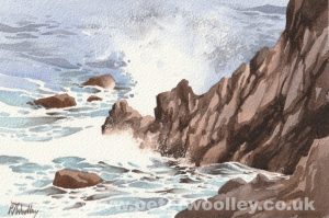 Wild Waves in Gran Canaria (Original Watercolour)