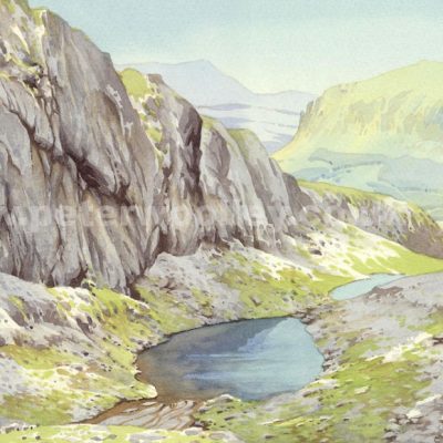 Llyn Du'r Arddu, Below Snowdon (Original Watercolour)