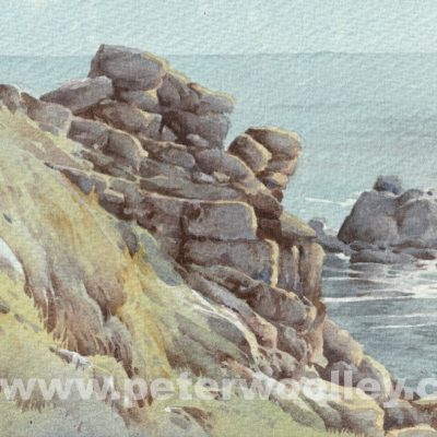 Armed Knights Rock, off Lands End (Original Watercolour)