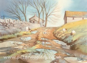 Muddy Track, Grinton (Original Watercolour)