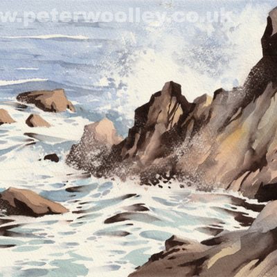 Wild Waves (2) (Original Watercolour)