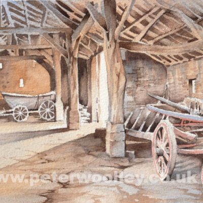 The Great Barn, Riddlesden Hall (Original Watercolour)